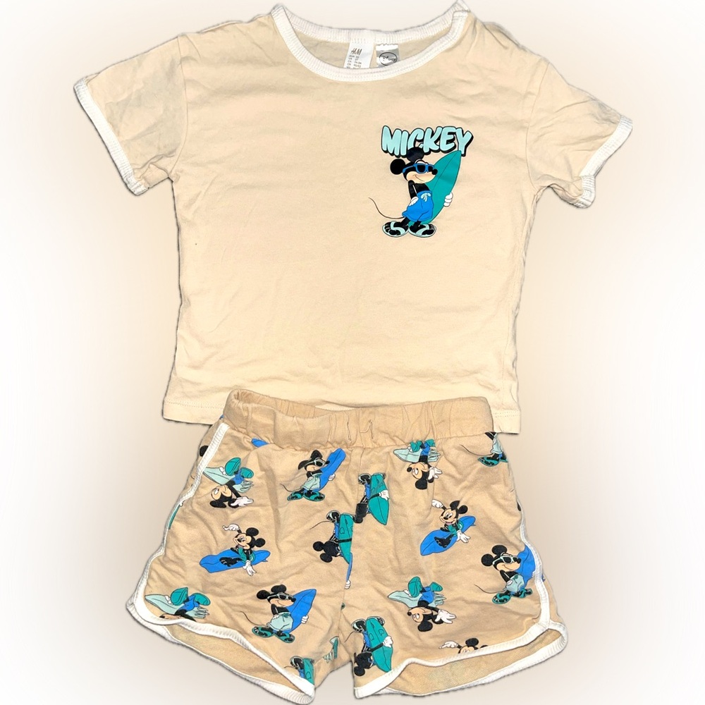 H&M x Disney Mickey Mouse set size 2T